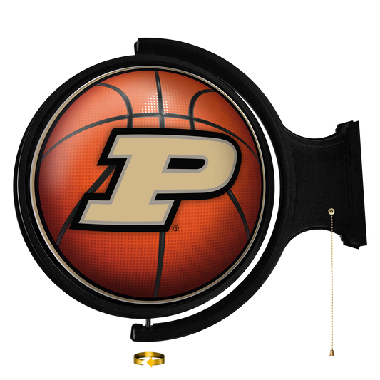 Purdue Boilermakers Round Basketball Rotating Wall Sign