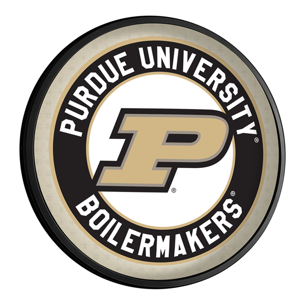Purdue Boilermakers Slimline Round Lighted Wall Sign
