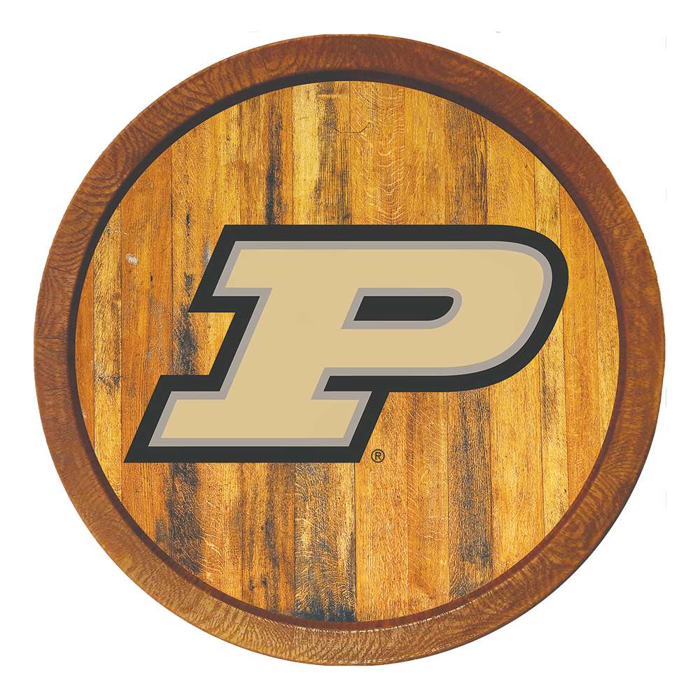 Purdue Boilermakers Barrel Top Sign