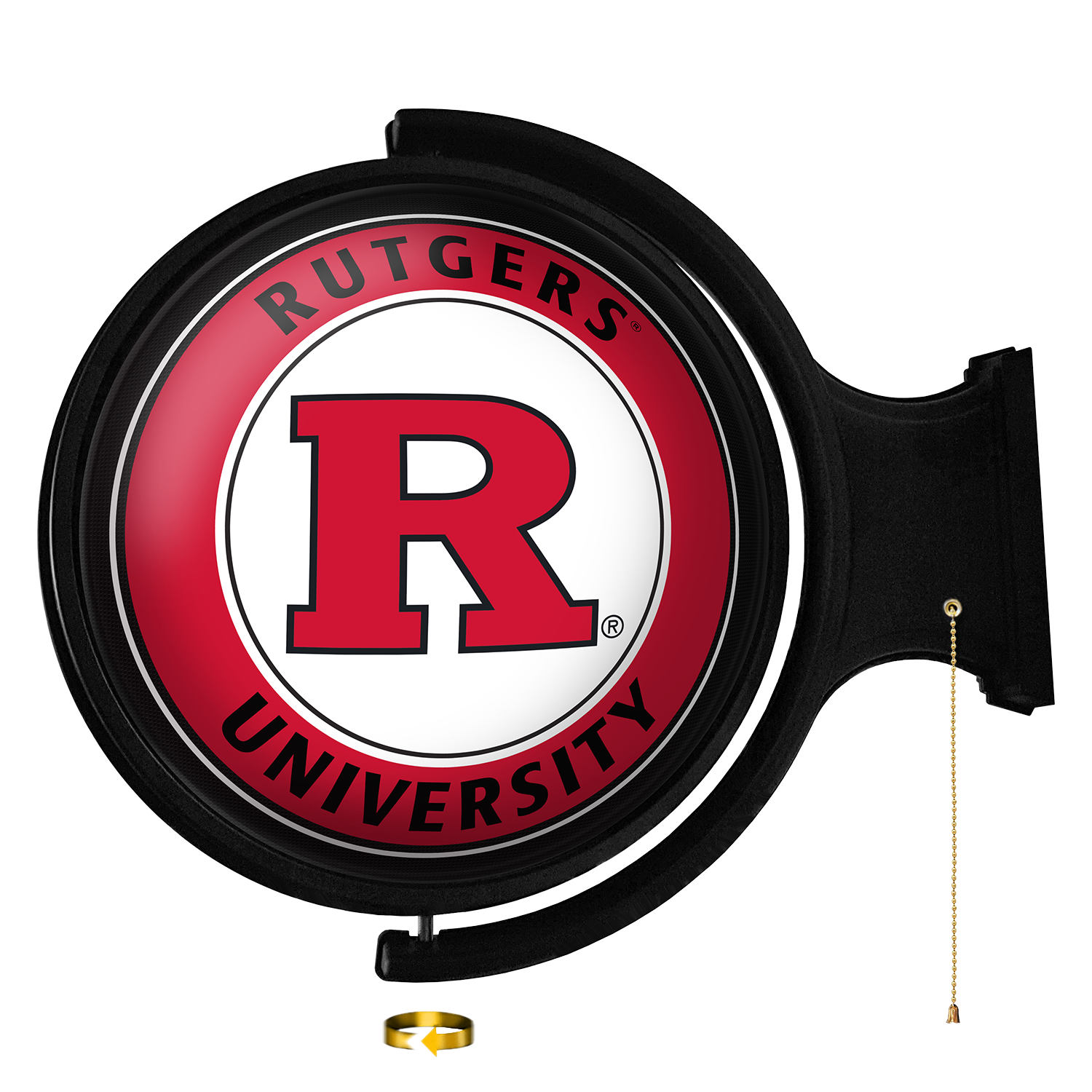 Rutgers Scarlet Knights Round Rotating Wall Sign