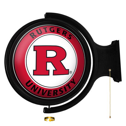 Rutgers Scarlet Knights Round Rotating Wall Sign