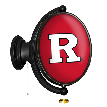 Rutgers Scarlet Knights Oval Rotating Wall Sign