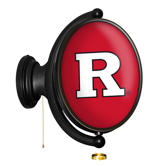 Rutgers Scarlet Knights Oval Rotating Wall Sign