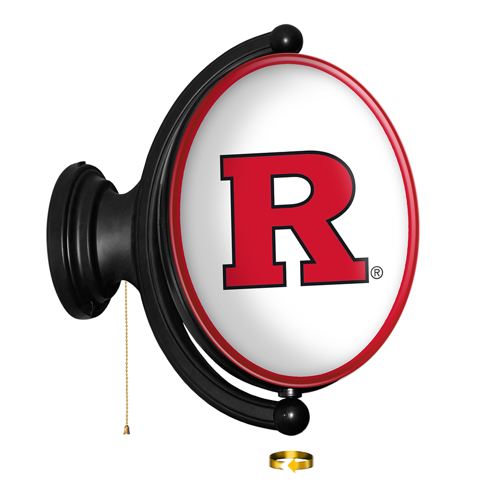 Rutgers Scarlet Knights Oval Rotating Wall Sign