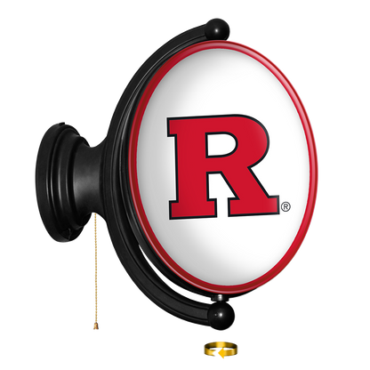 Rutgers Scarlet Knights Oval Rotating Wall Sign