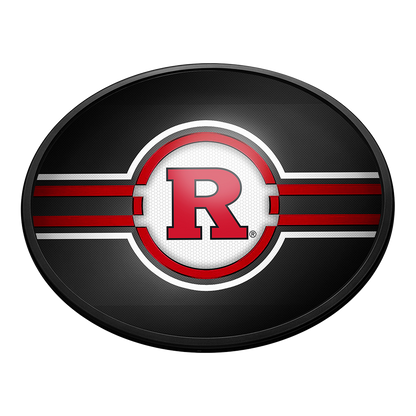 Rutgers Scarlet Knights Slimline Oval Lighted Wall Sign