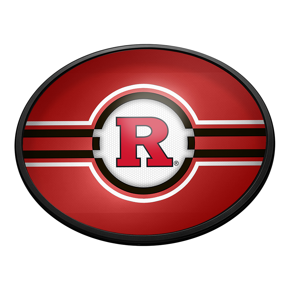 Rutgers Scarlet Knights Slimline Oval Lighted Wall Sign