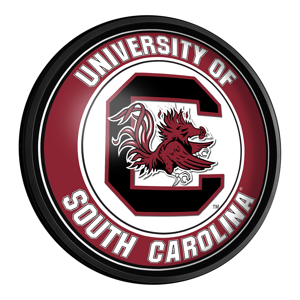 South Carolina Gamecocks Slimline Round Lighted Wall Sign