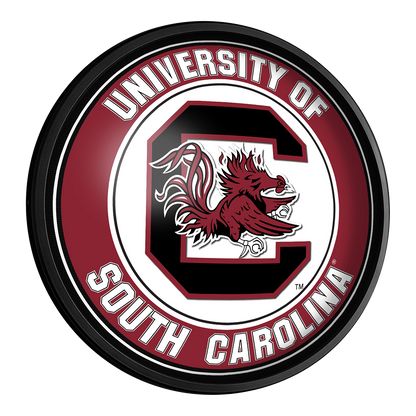 South Carolina Gamecocks Slimline Round Lighted Wall Sign