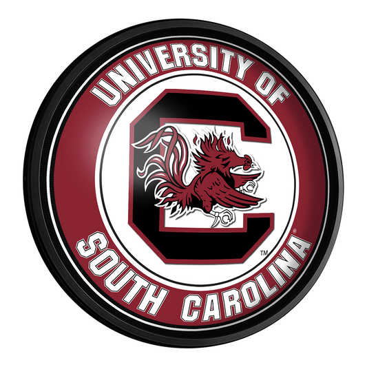 South Carolina Gamecocks Slimline Round Lighted Wall Sign