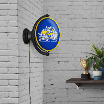 South Dakota State JackRabbits Oval Rotating Wall Sign Room View