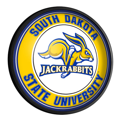 South Dakota State JackRabbits Slimline Round Lighted Wall Sign