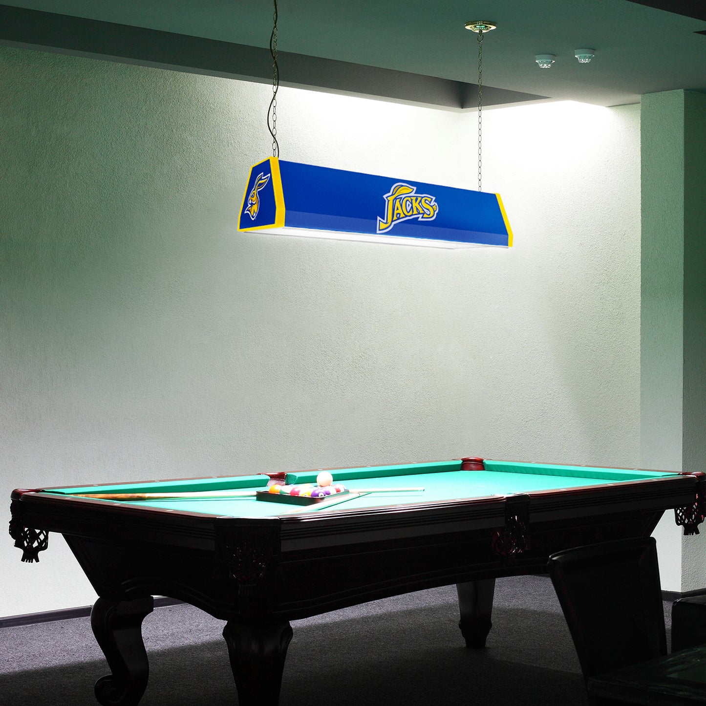 South Dakota State JackRabbits Standard Pool Table Light Room View
