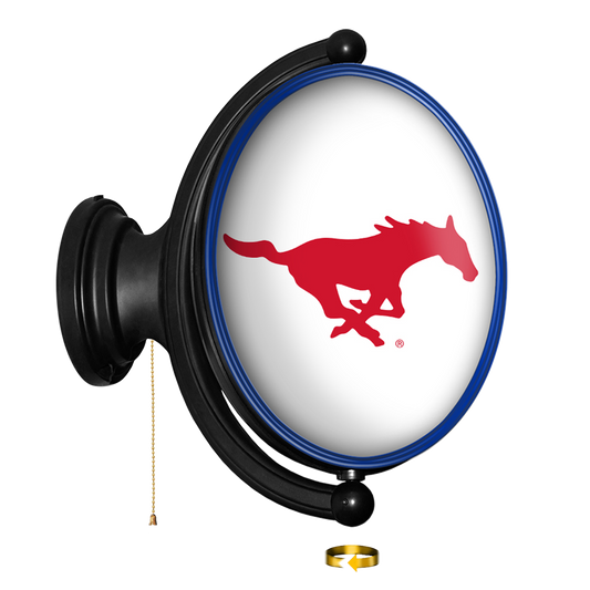 SMU Mustangs Oval Rotating Wall Sign