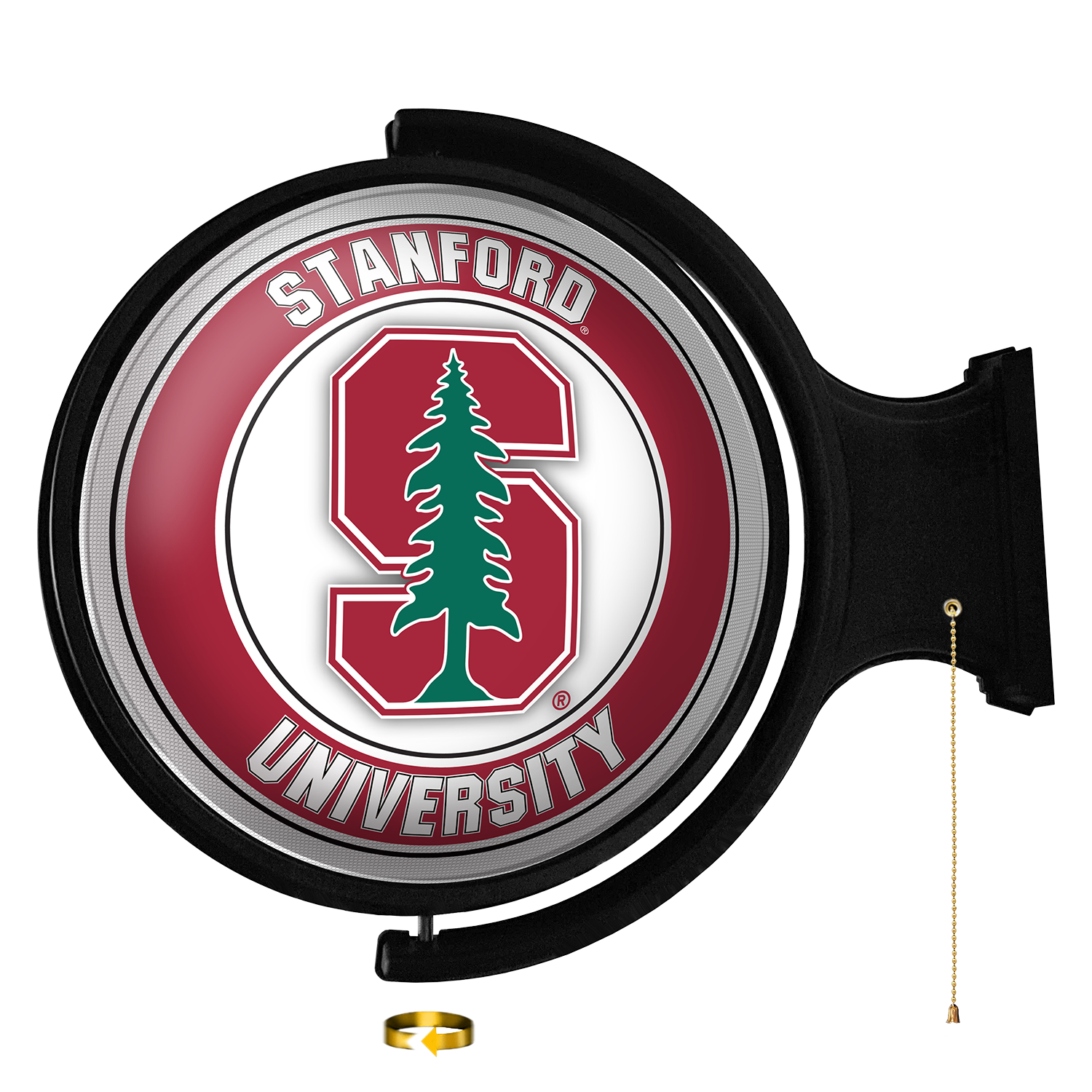 Stanford Cardinal Round Rotating Wall Sign