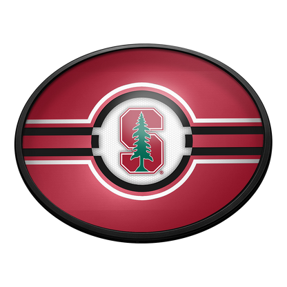 Stanford Cardinal Slimline Oval Lighted Wall Sign