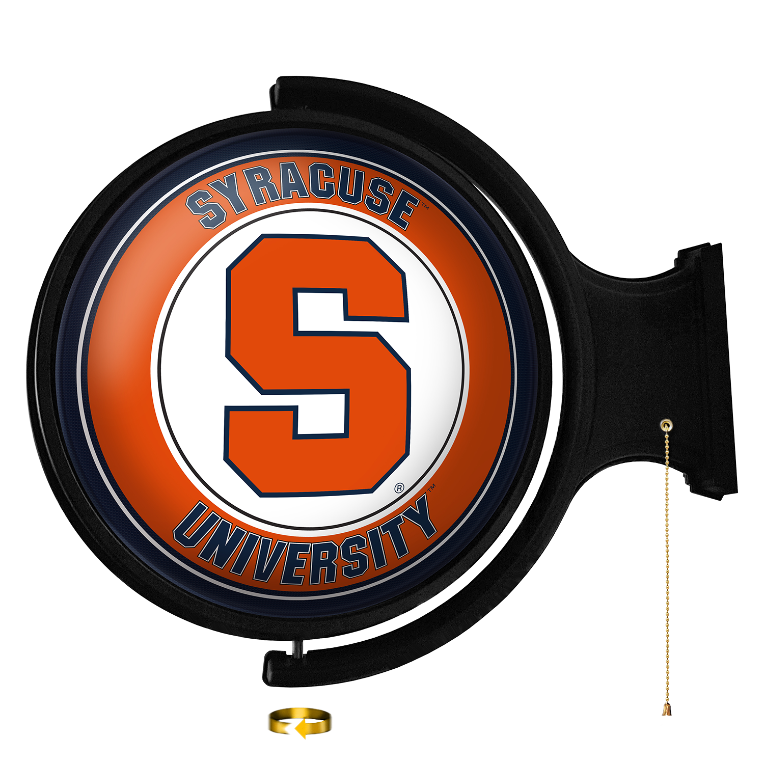 Syracuse Orange Round Rotating Wall Sign