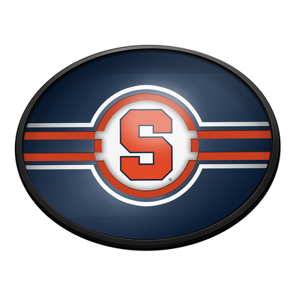 Syracuse Orange Slimline Oval Lighted Wall Sign