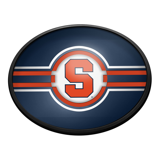 Syracuse Orange Slimline Oval Lighted Wall Sign