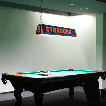 Syracuse Orange Standard Pool Table Light Room View