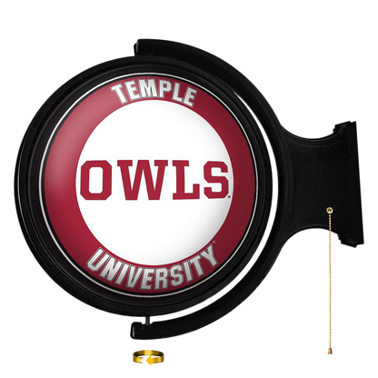 Temple Owls Round Rotating Wall Sign