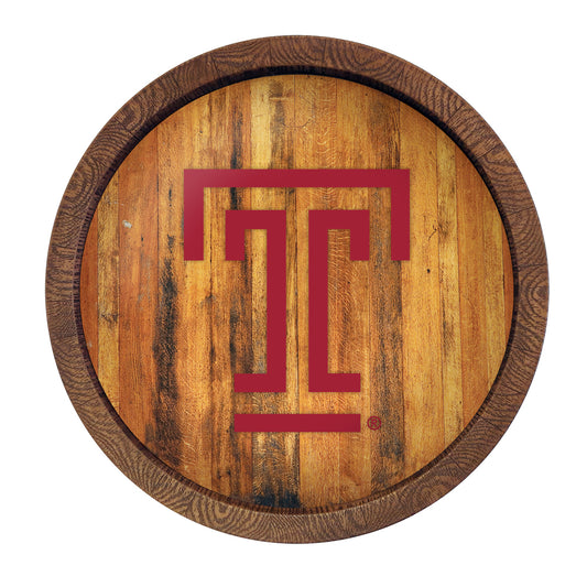 Temple Owls Barrel Top Sign