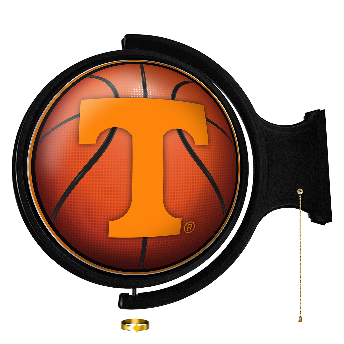 Tennessee Volunteers Round Basketball Rotating Wall Sign