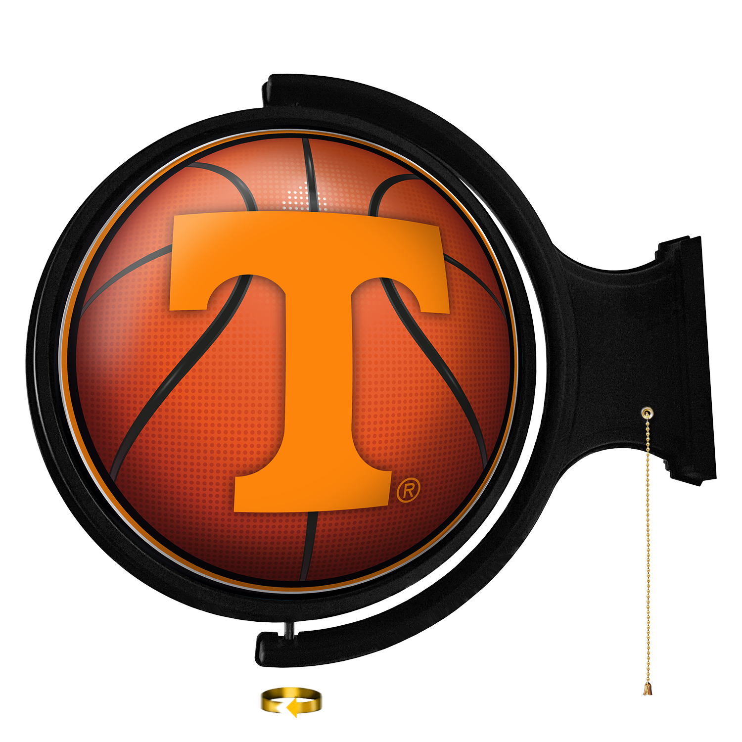 Tennessee Volunteers Round Basketball Rotating Wall Sign