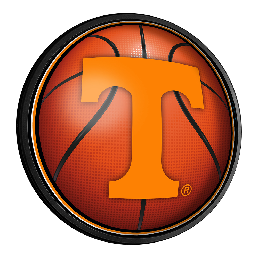 Tennessee Volunteers Basketball Slimline Round Lighted Wall Sign