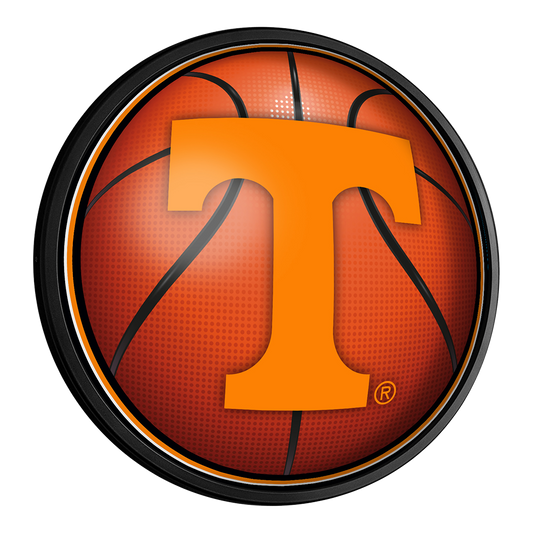 Tennessee Volunteers Basketball Slimline Round Lighted Wall Sign