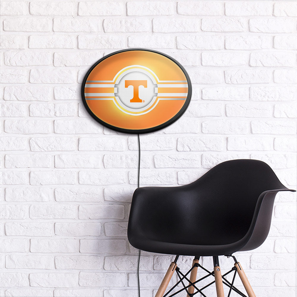 Tennessee Volunteers Slimline Oval Lighted Wall Sign Room View