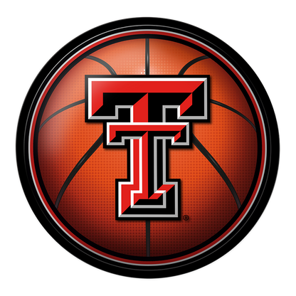Texas Tech Red Raiders Basketball Modern Disc Wall Sign