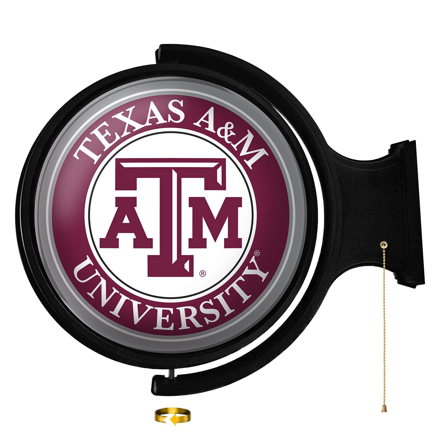 Texas A&M Aggies Round Rotating Wall Sign