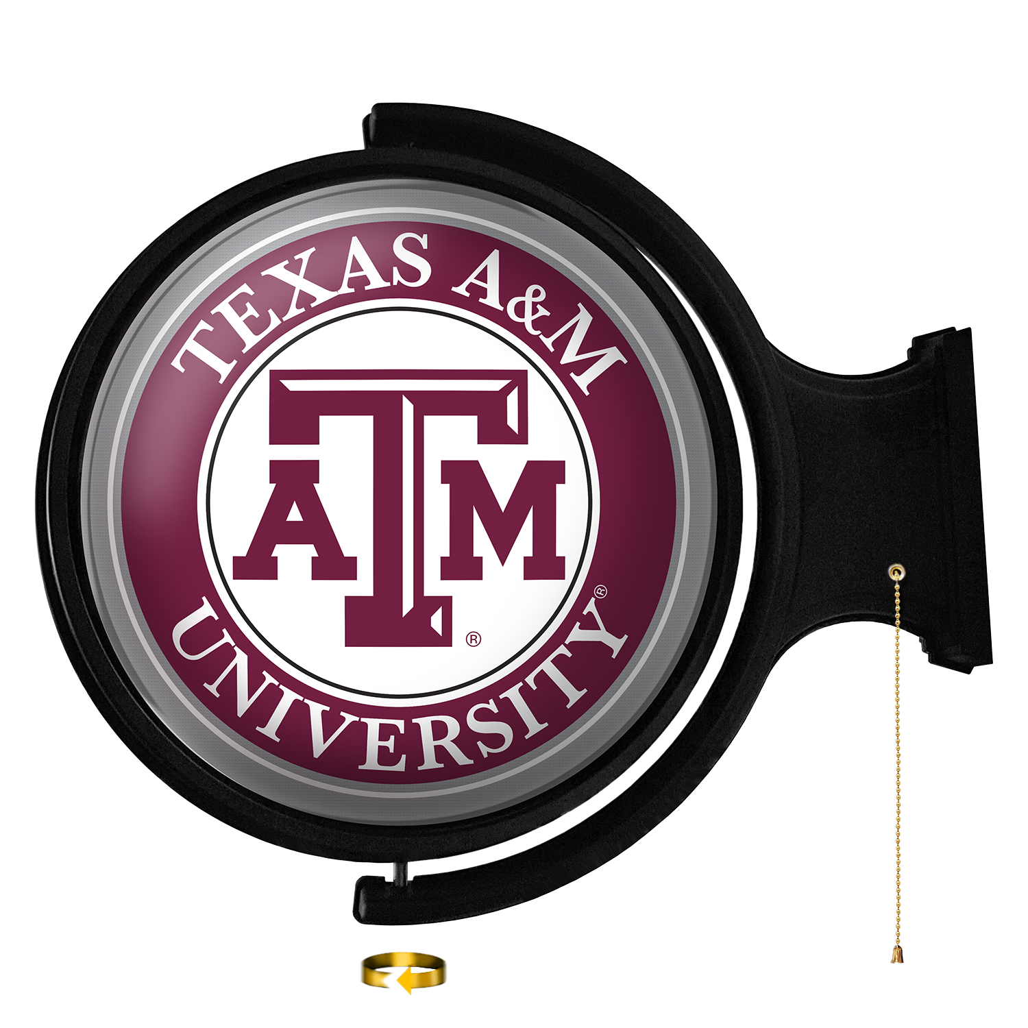 Texas A&M Aggies Round Rotating Wall Sign