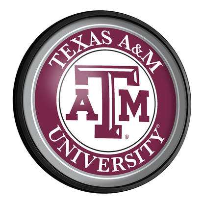 Texas A&M Aggies Slimline Round Lighted Wall Sign