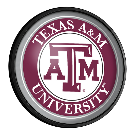 Texas A&M Aggies Slimline Round Lighted Wall Sign
