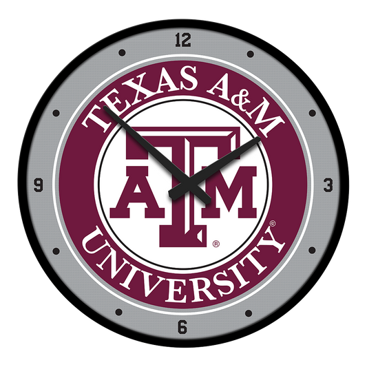 Texas A&M Aggies Round Wall Clock