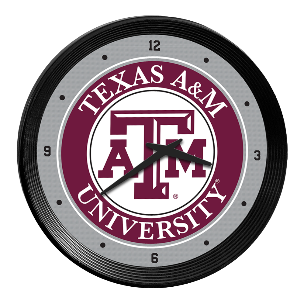 Texas A&M Aggies Ribbed Wall Clock