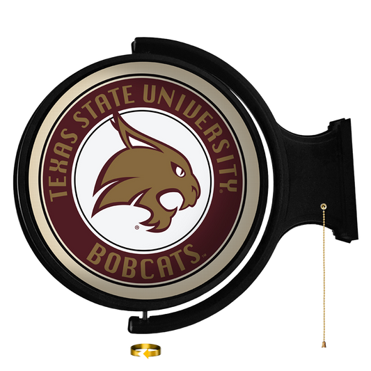 Texas State Bobcats Round Rotating Wall Sign