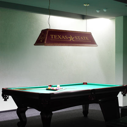 Texas State Bobcats Premium Pool Table Light Room View