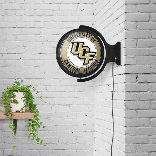Central Florida Knights Round Rotating Wall Sign Room View