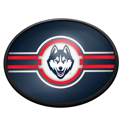 Connecticut Huskies Slimline Oval Lighted Wall Sign