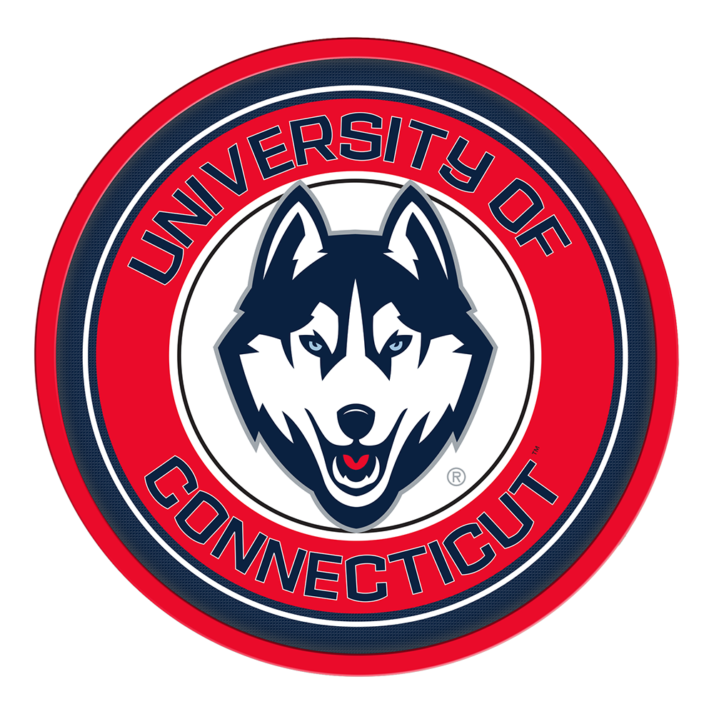 Connecticut Huskies Modern Disc Wall Sign