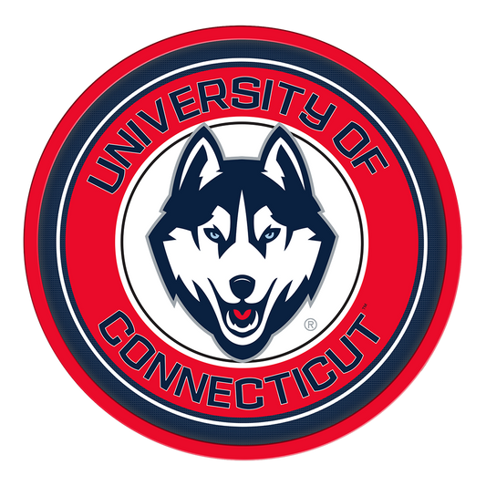 Connecticut Huskies Modern Disc Wall Sign