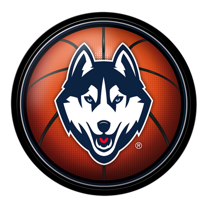 Connecticut Huskies Basketball Modern Disc Wall Sign