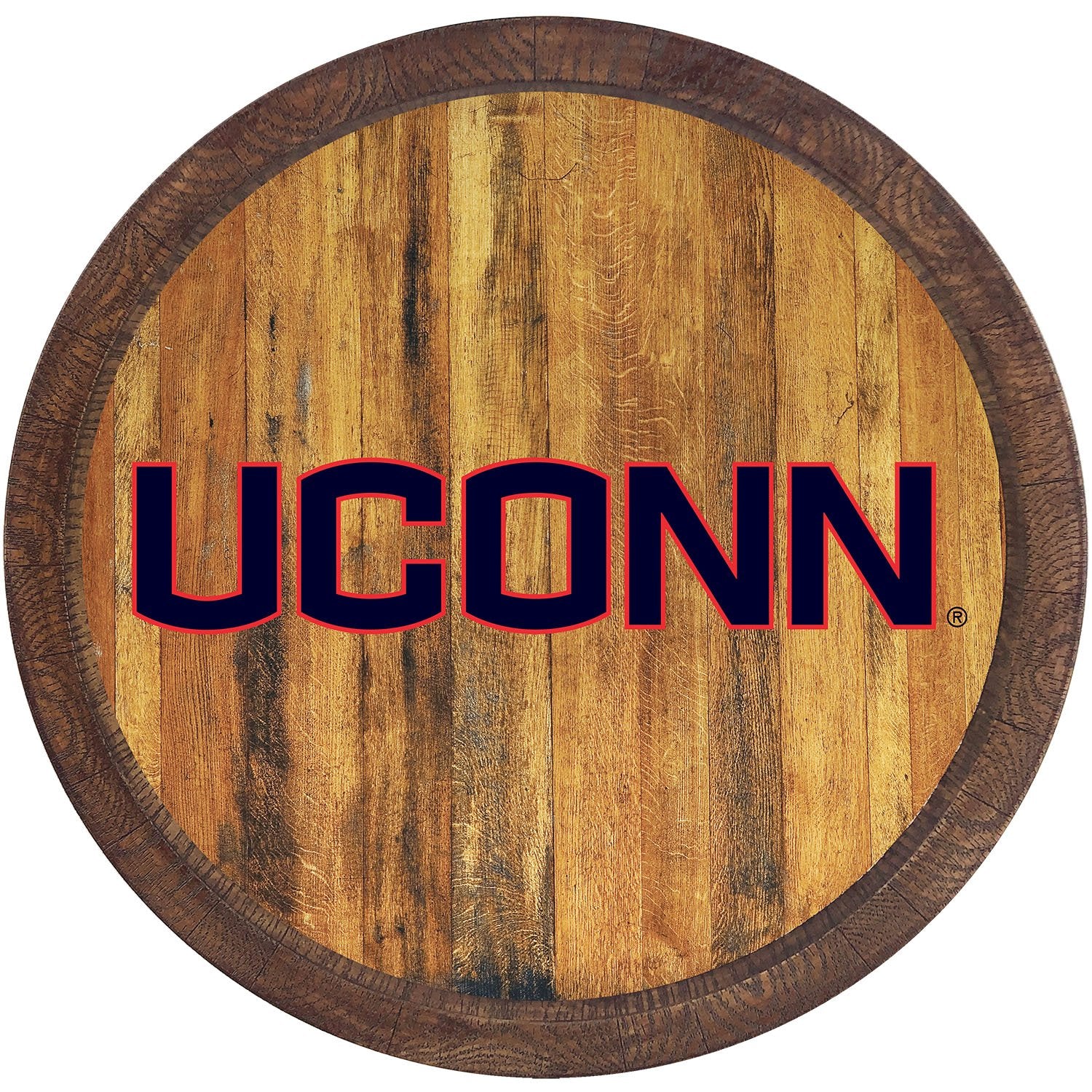Connecticut Huskies Barrel Top Sign