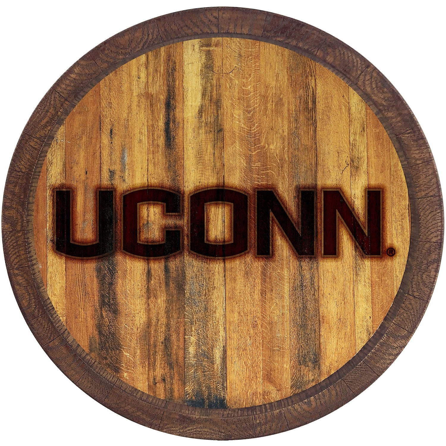 Connecticut Huskies Branded Barrel Top Sign