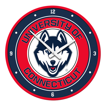 Connecticut Huskies Round Wall Clock