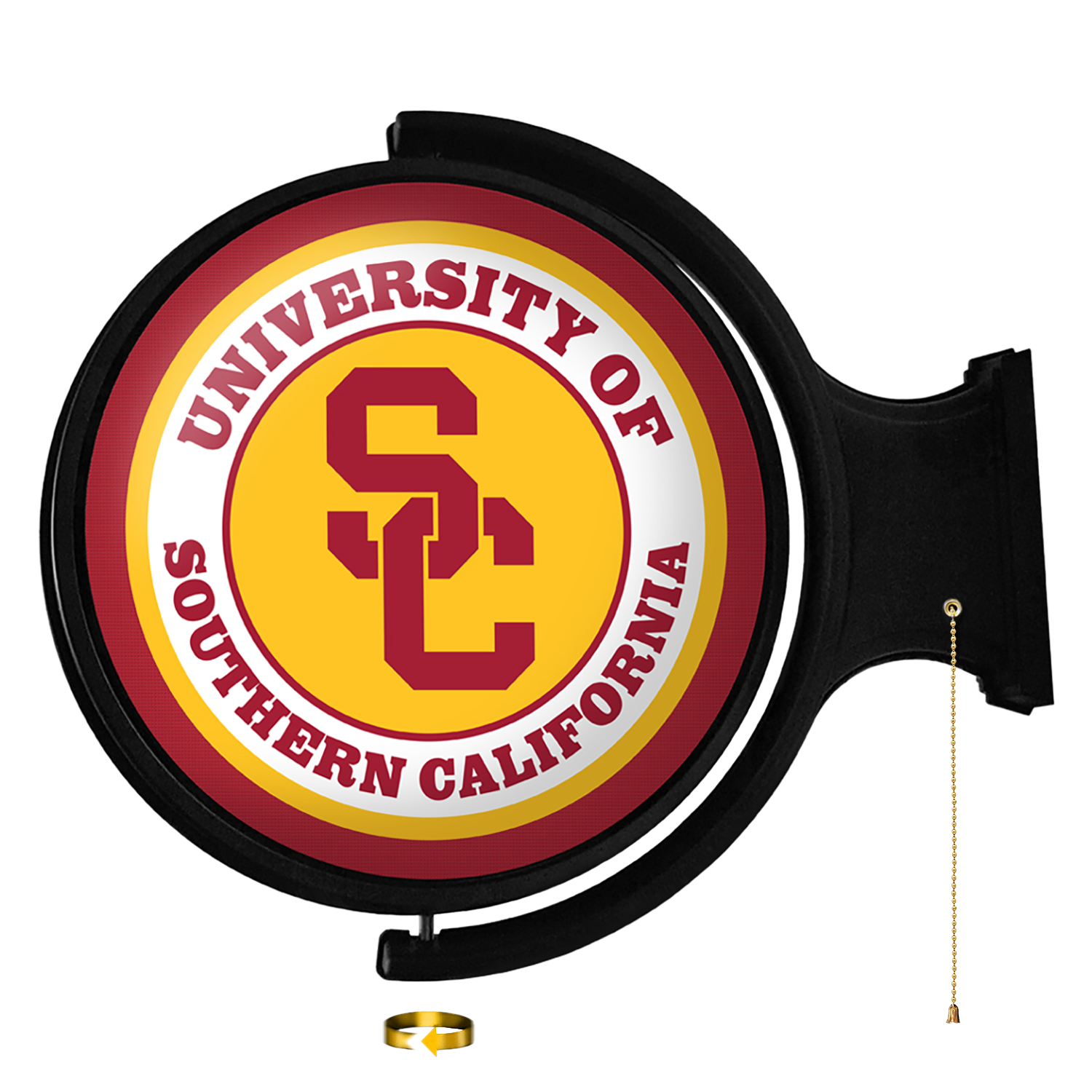 USC Trojans Round Rotating Wall Sign