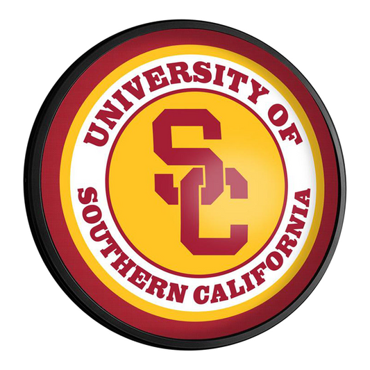 USC Trojans Slimline Round Lighted Wall Sign